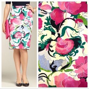 Talbots Breezy Floral Pencil Skirt, 4